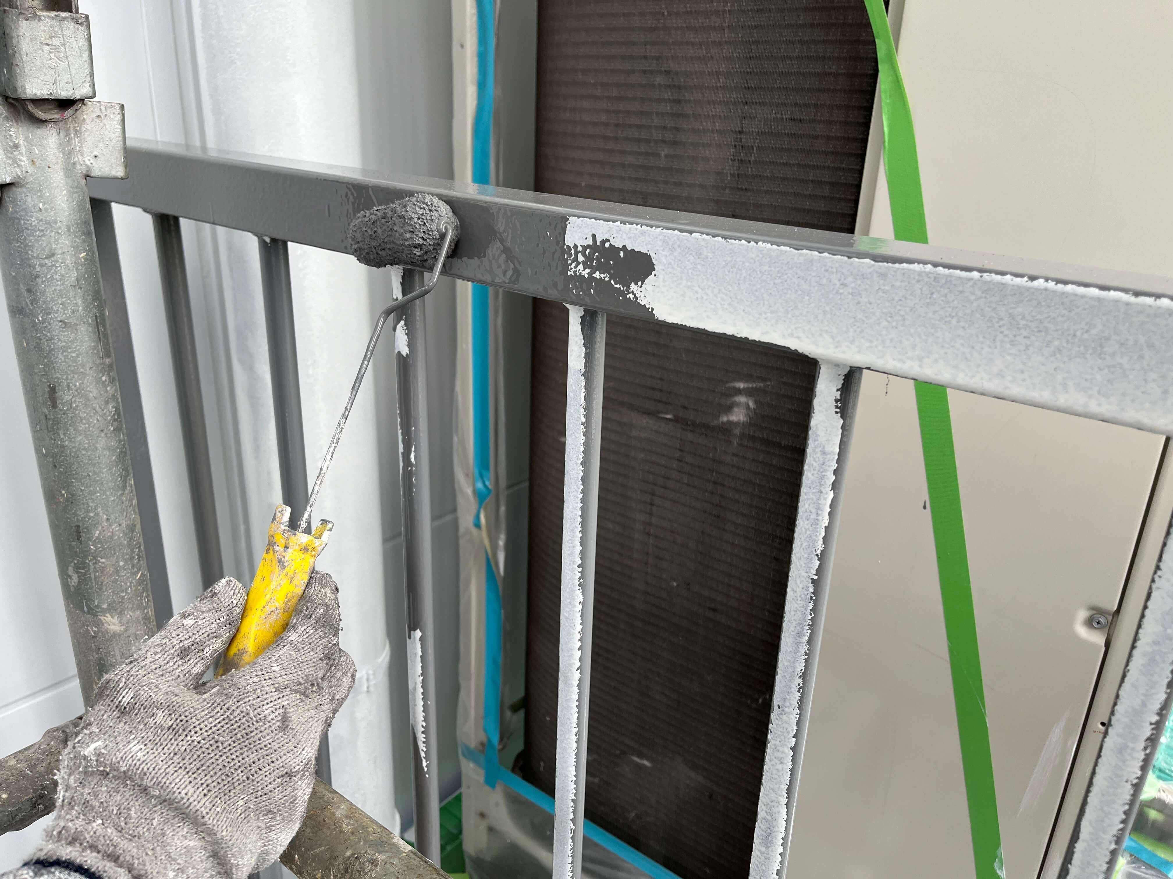 鉄部塗装工事 3層仕上げ画像